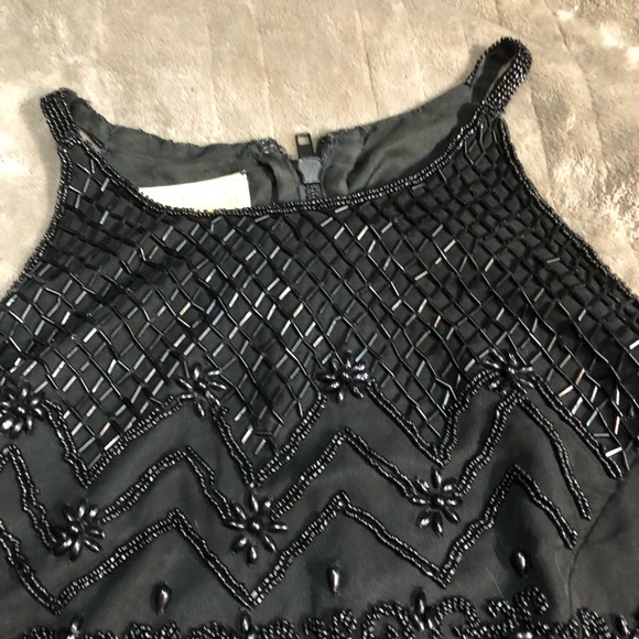 Size S June’s House of Fashion beaded silk top - Picture 2 of 12